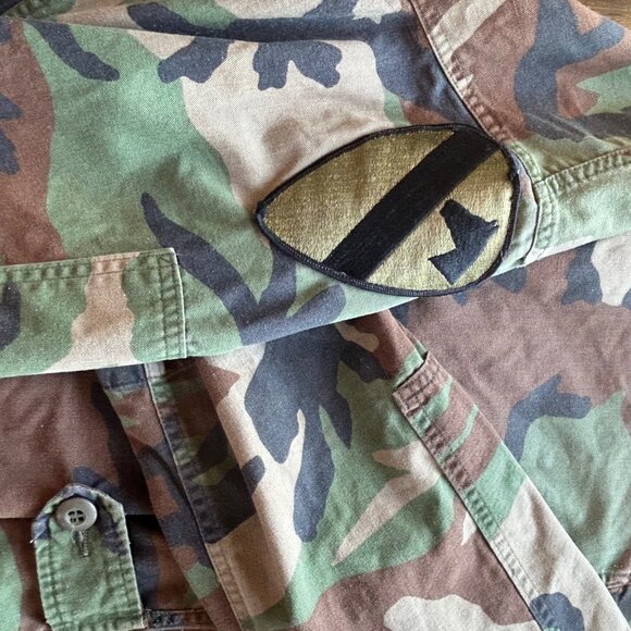 Vintage US Army Camo Utilitarian Military Short Jacket XS - Picture 4 of 8